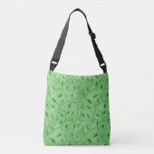 Groene wijnstokbladeren pezen crossbody tas (Voorkant)