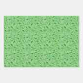 Groene wijnstokbladeren pezen inpakpapier vel (Voorkant)