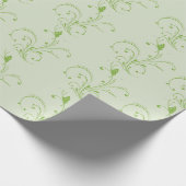 Groene wijnstokken cadeaupapier (Hoek)