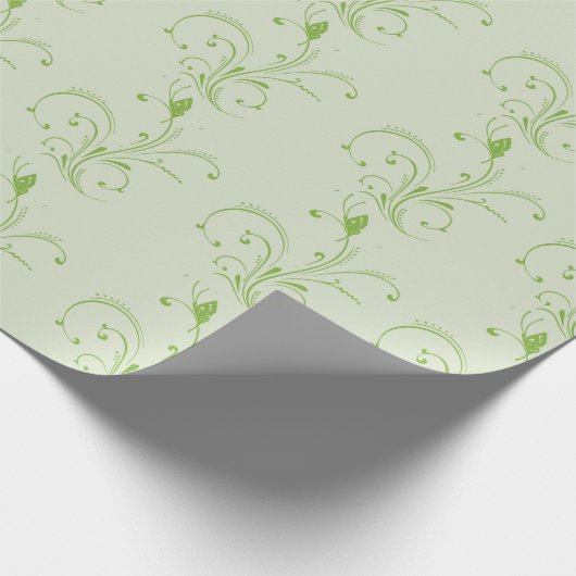 Groene wijnstokken cadeaupapier (Hoek)