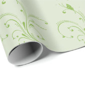 Groene wijnstokken cadeaupapier (Rol Hoek)