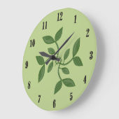 Groene wijnstokken Decoratieve wandklok (Hoek)