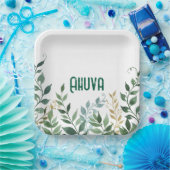 Groene wijnstokken partij bord (Feest)