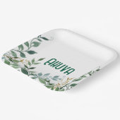 Groene wijnstokken partij bord (Gebogen)