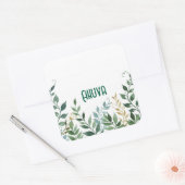 Groene wijnstokken party sticker (Envelop)