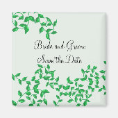 Groene wijnstokken sparen de Datum Magneet (Voorkant)