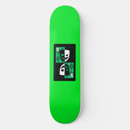Groene Wilcard Skateboarddek Skateboard (Voorkant)
