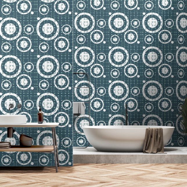 Groene Wild Forest vibe Wallpaper Behang (Badkamer)