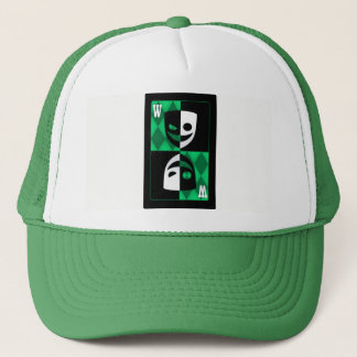 Groene Wildcard Poker Ruiten Trucker Hoed Pet