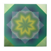 Groene wilde bloem tegeltje (Voorkant)