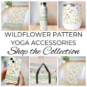 Groene Wilde Bloem Waterverf Monogram Naam
