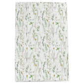 Groene wilde bloemen medium cadeauzakje (Voorkant)