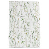 Groene wilde bloemen medium cadeauzakje (Achterkant)