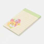 Groene wilde bloemen Post It-notities Post-it® Notes (Schuin)