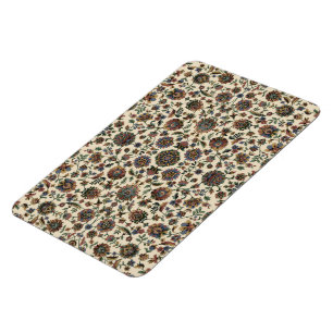 Groene wilde bloemen Tapijt spiraal frame Magneet