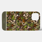 Groene wilde bloementuin Case-Mate iPhone Hoesje (Achterkant (horizontaal))