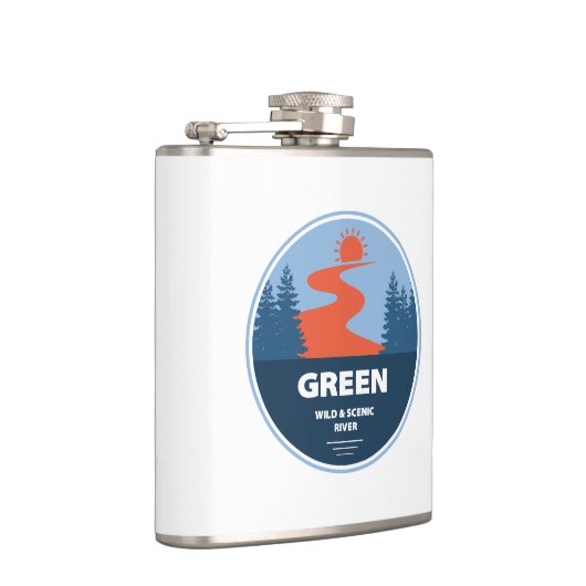 Groene wilde en Schilderachtig rivier Heupfles (Rechts)