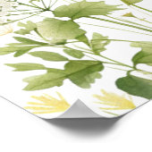 Groene Wildflower Baby in Bloom Zitkaart Poster (Hoek)