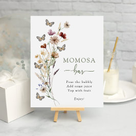 Groene Wildflower Momosa Bar Poster