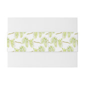 Groene wilgen lente catkins waterverf uitnodigingen wikkel (Achterkant Voorbeeld)