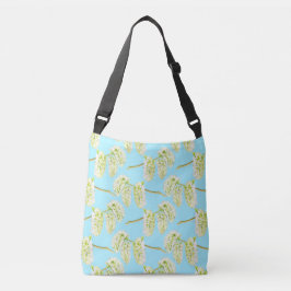 Groene wilgen waterverf canvas tas