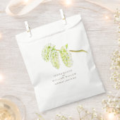 Groene wilgen waterverf trouwtas bedankzakje (Geknipt)