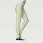 Groene wilgenkatjes patroonlegging leggings (Rechts)