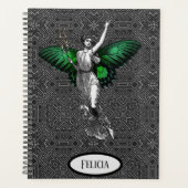 groene wingparatuur gepersonaliseerd deco planner (Voorkant)