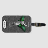  groene wingparkkunst Deco Bagagelabel (Voorkant (horizontaal))
