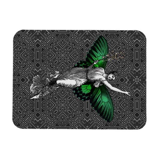  groene wingparkkunst Deco Magneet (Horizontaal)