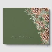 Groene Winter bruiloft Gastenboek (Achterkant)