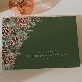 Groene Winter bruiloft Gastenboek