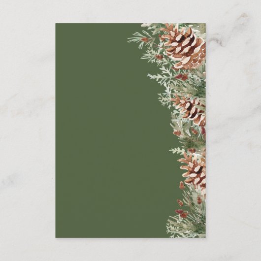 Groene Winter Details Kaart (Achterkant)