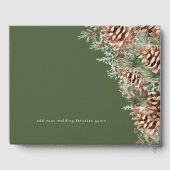 Groene Winter Huwelijk Gastenboek (Achterkant)