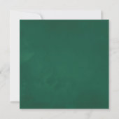 Groene Winterdennen Feestelijke Kerstborrel Kaart (Achterkant)