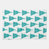 Groene winterkerstboom theedoek (Horizontaal)