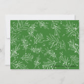 Groene wintertakken en bessen | Vakantie 2017 Feestdagenkaart (Achterkant)