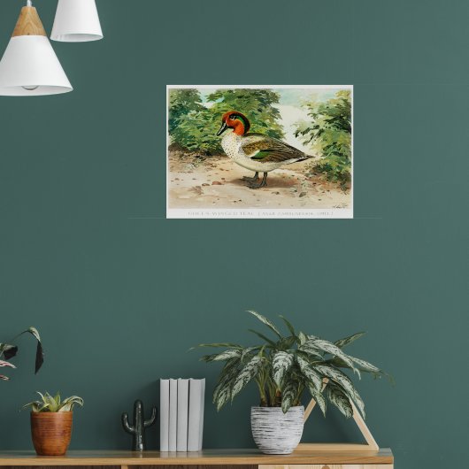 Groene wintertaling poster (Woonkamer 1)