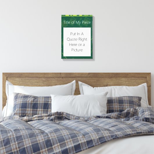 groene wiskundige quote canvas afdruk (Insitu (Slaapkamer))