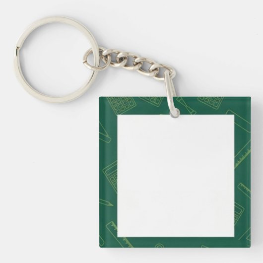groene wiskundige sleutelhanger (voorkant)