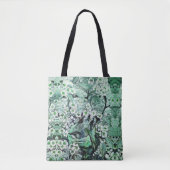 GROENE WIT-SPRINGSTROOM TOTE BAG (Voorkant)