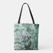 GROENE WIT-SPRINGSTROOM TOTE BAG (Achterkant)