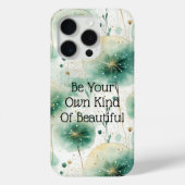 Groene witte bloemen Case-Mate iPhone case (Achterkant)