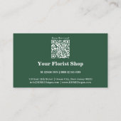  Groene & Witte Bloemist Loyalty Kaart (Achterkant)