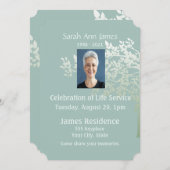 Groene witte boom laat aangepaste herinneringen ui kaart (Voorkant / Achterkant)