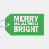 Groene & Witte Cadeaubijsluiter | Prettig & Alle D Cadeaulabel (Achterkant Horizontaal)