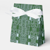 Groene witte-computercircuitaansluitingen bedankdoosjes (Voorkant Zijde)