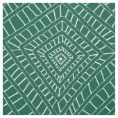 Groene witte diamanten Kwanzaa Stof (Swatch)