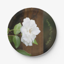 -groene witte en bruine Floral-ronde