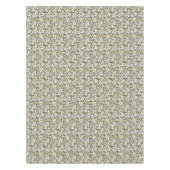 Groene witte en grijze bladeren tafelkleed (Voorkant)